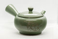 Japanese Kyusu - Green Tokoname Maple Leaf Momiji Obi-ami Teapot - 350ml