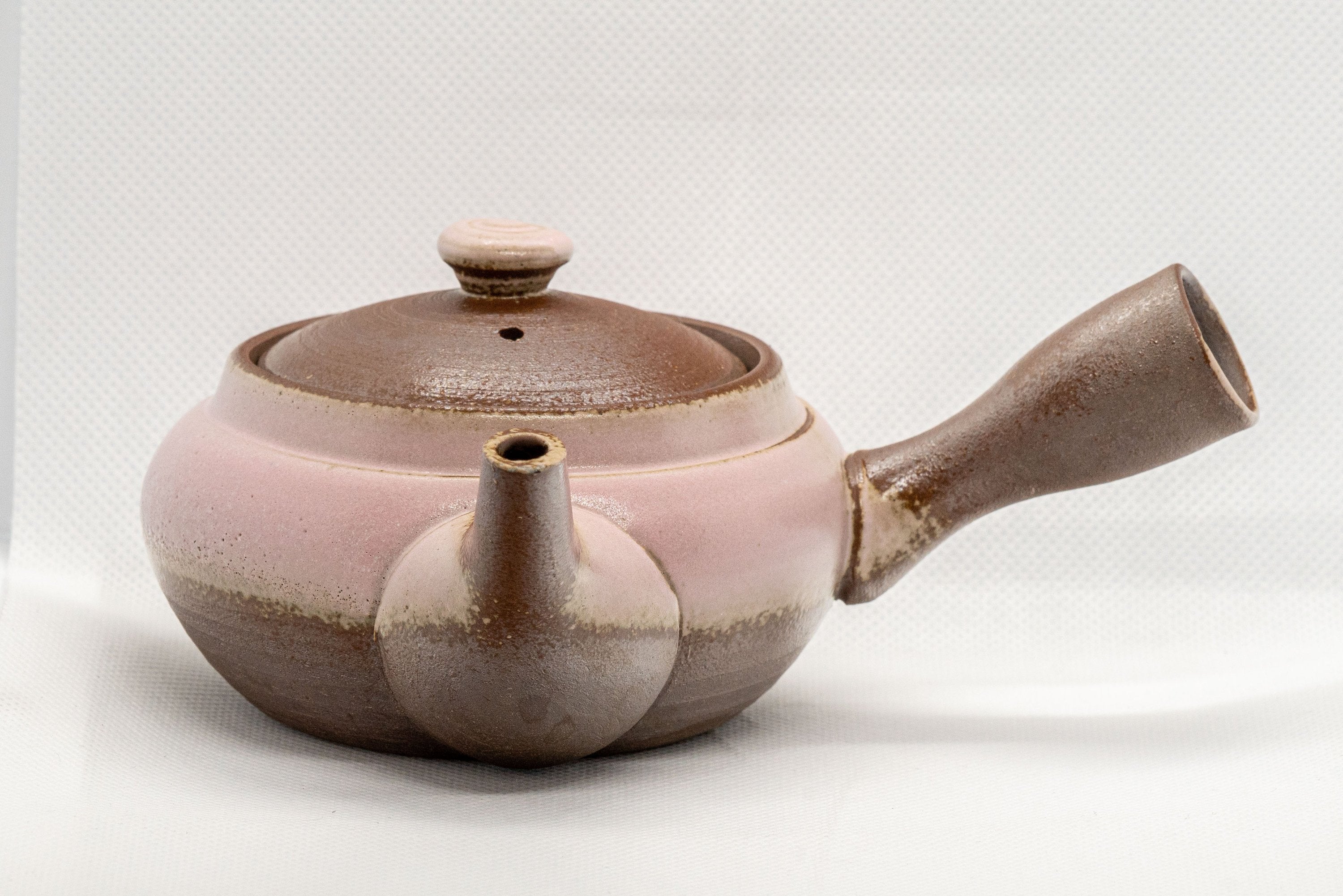 Japanese Kyusu - Pink Ash Glazed Banko-yaki Teapot - 210ml