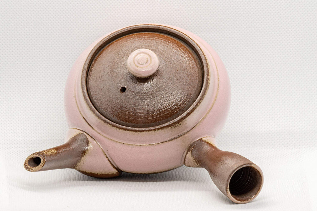 Japanese Kyusu - Pink Ash Glazed Banko-yaki Teapot - 210ml