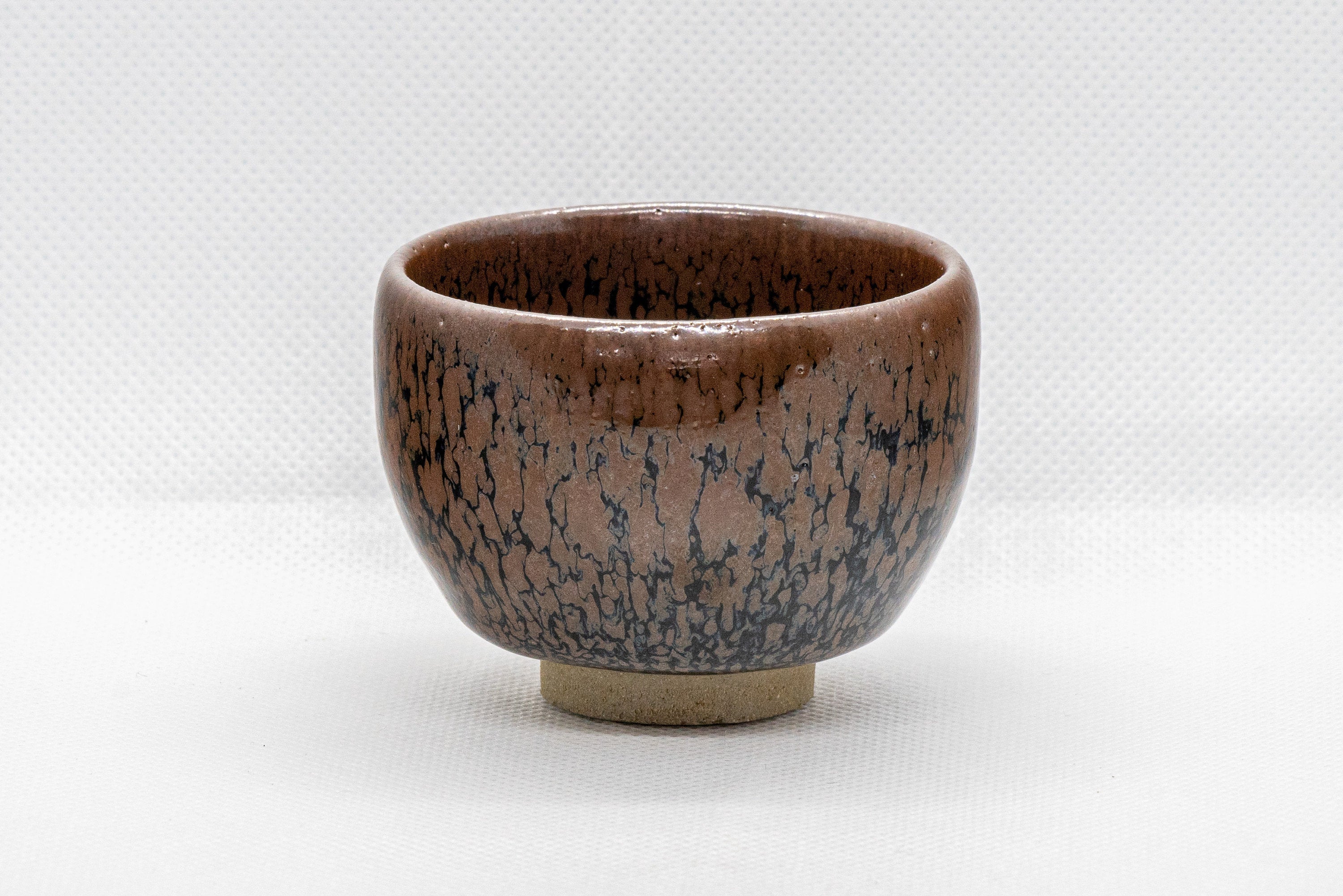 Japanese Teacup - 木村 好博 Kimura Yoshihiro - Yuteki Tenmoku Echizen-yaki Guinomi - 75ml
