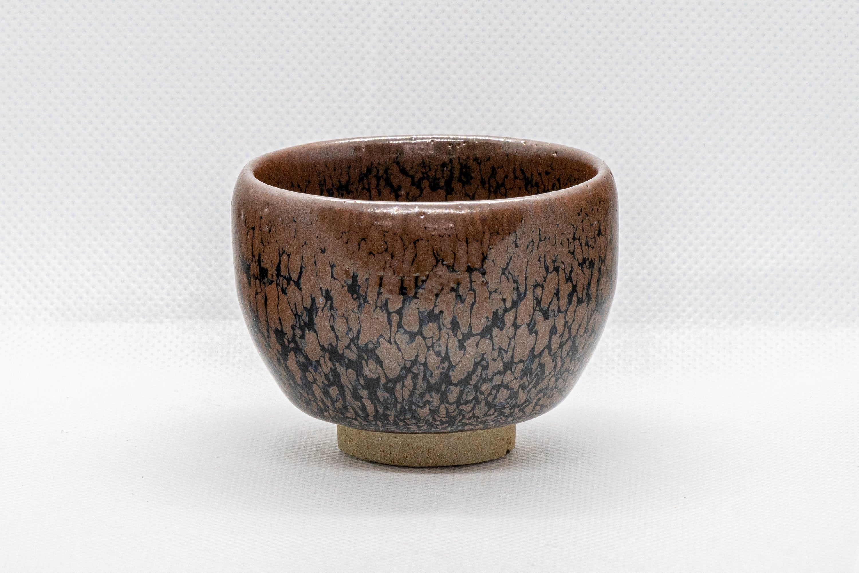 Japanese Teacup - 木村 好博 Kimura Yoshihiro - Yuteki Tenmoku Echizen-yaki Guinomi - 75ml