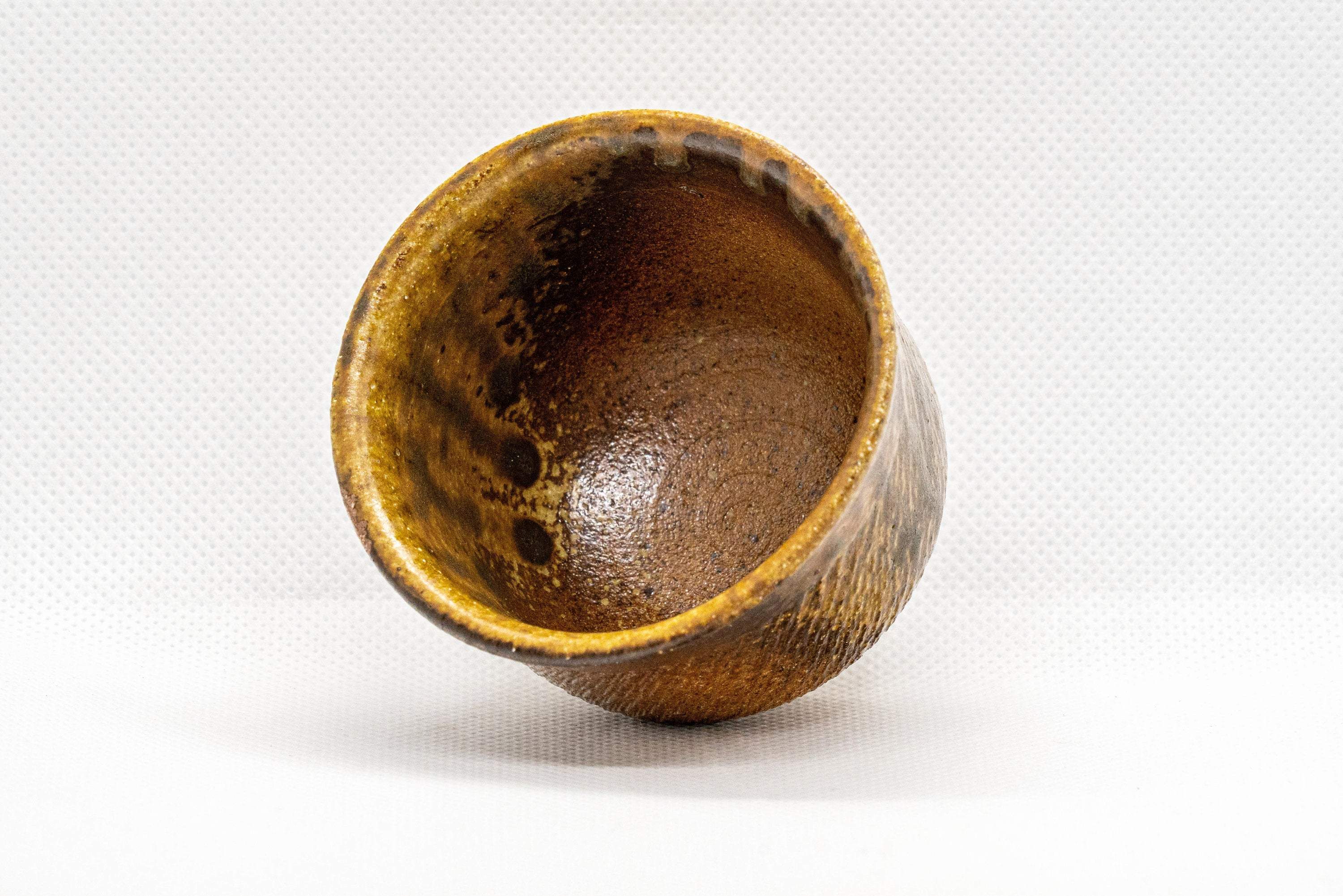 Japanese Teacups - Set of 4 Tochiri Brown Senchawan - 75ml
