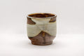 Japanese Teacup - Brown White Glazed Guinomi - 75ml