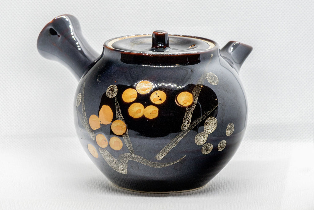Japanese Kyusu - Tenmoku Maru-gata Arita-yaki Teapot - 400ml