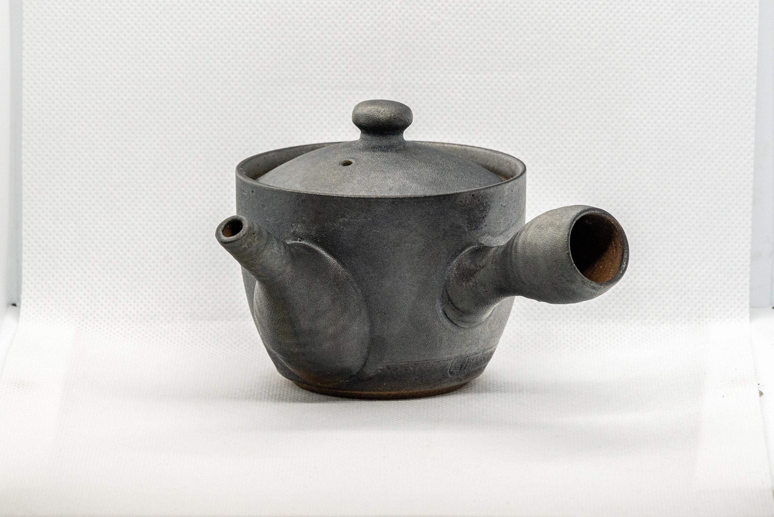 Japanese Kyusu - Matte Black Soko-ami Teapot - 175ml