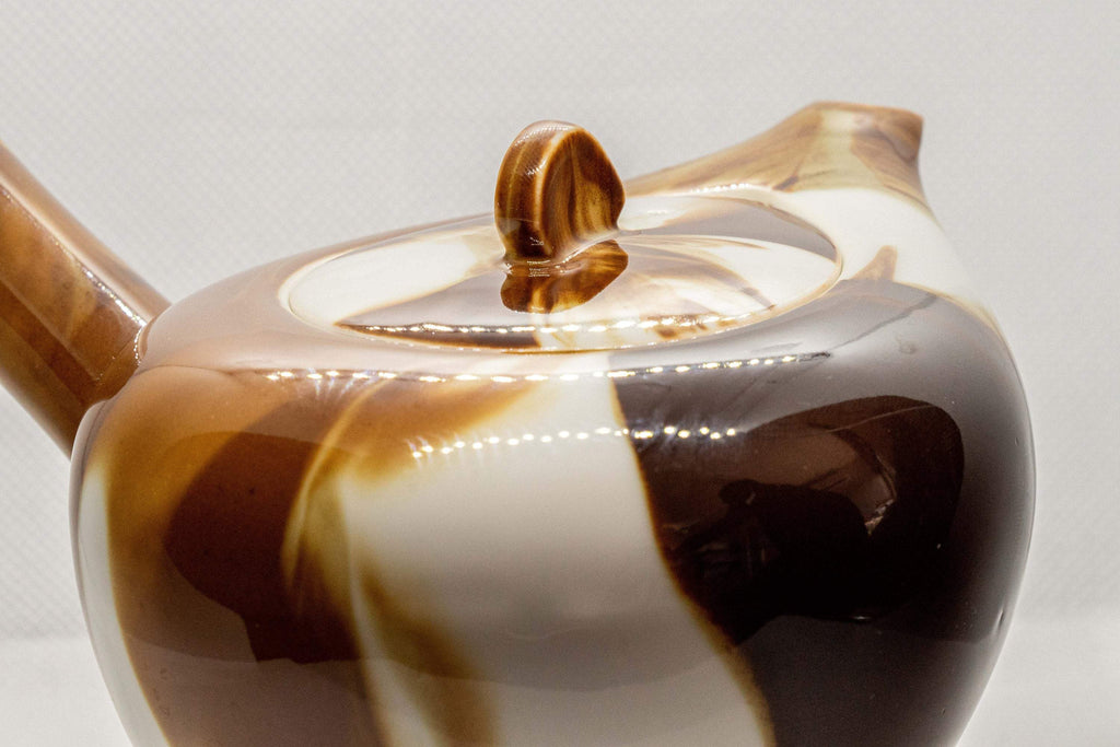Japanese Kyusu - Marbled Porcelain Debeso Teapot - 500ml
