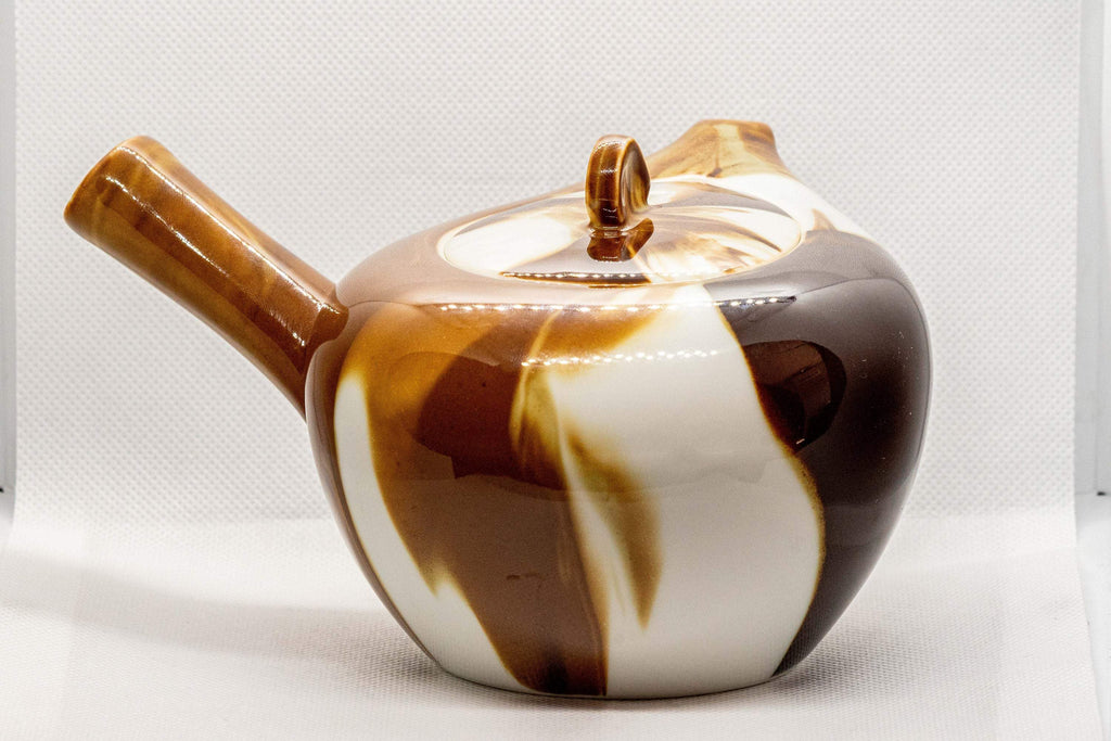 Japanese Kyusu - Marbled Porcelain Debeso Teapot - 500ml