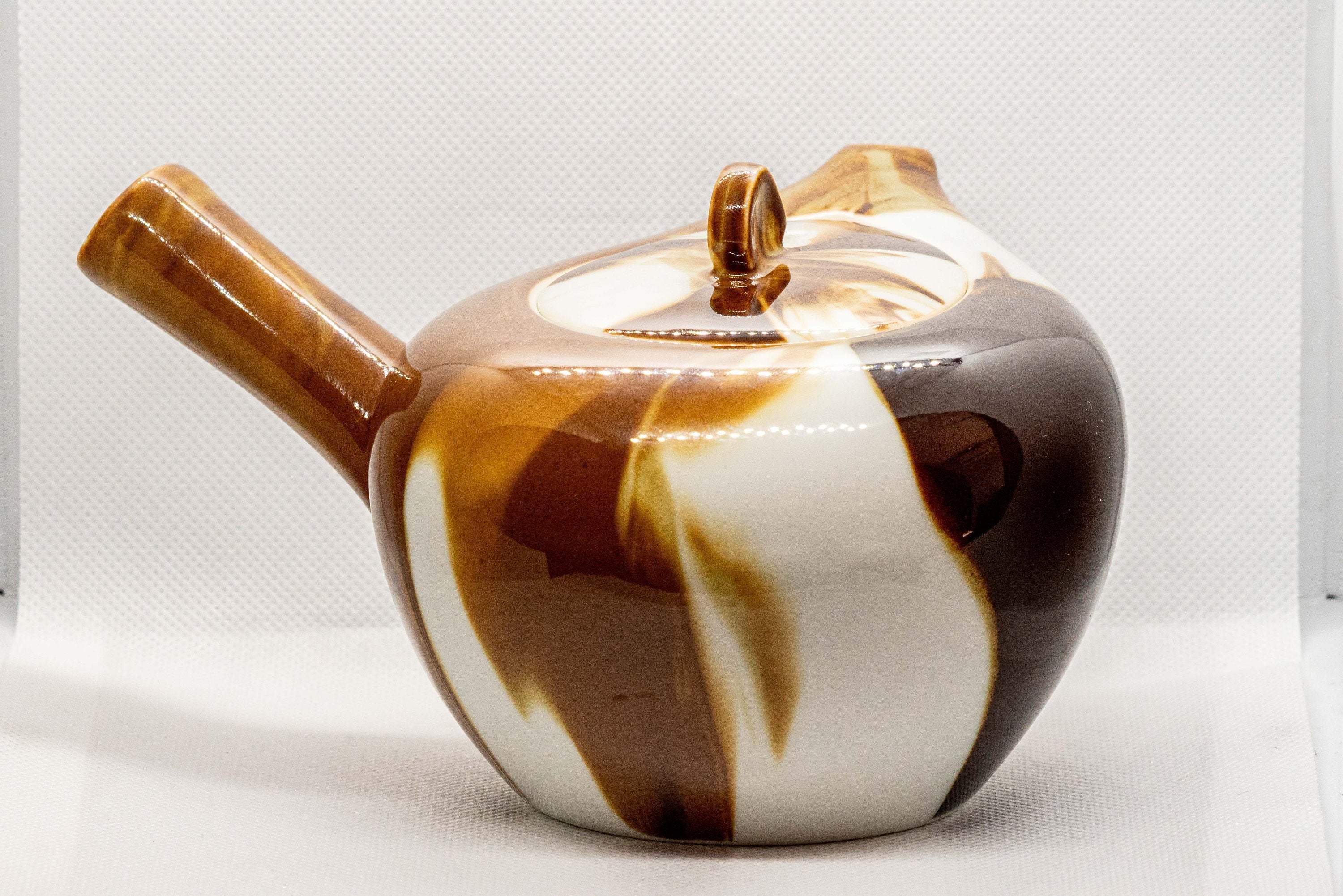 Japanese Kyusu - Marbled Porcelain Debeso Teapot - 500ml