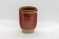 Japanese Teacup - Red Tsutsu-gata Yunomi - 135ml