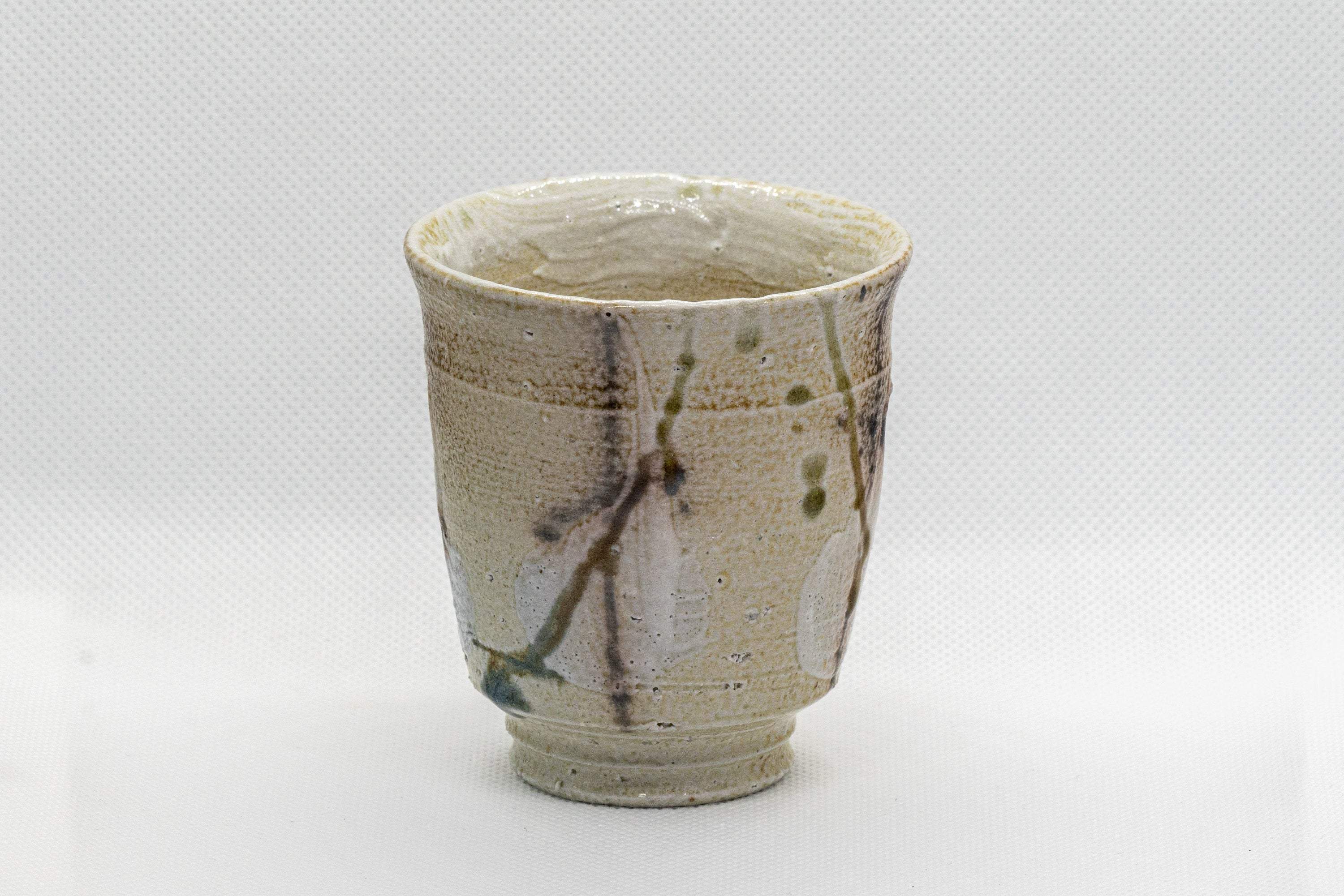 Japanese Teacup - Beige Tsutsu-gata Yunomi - 150ml