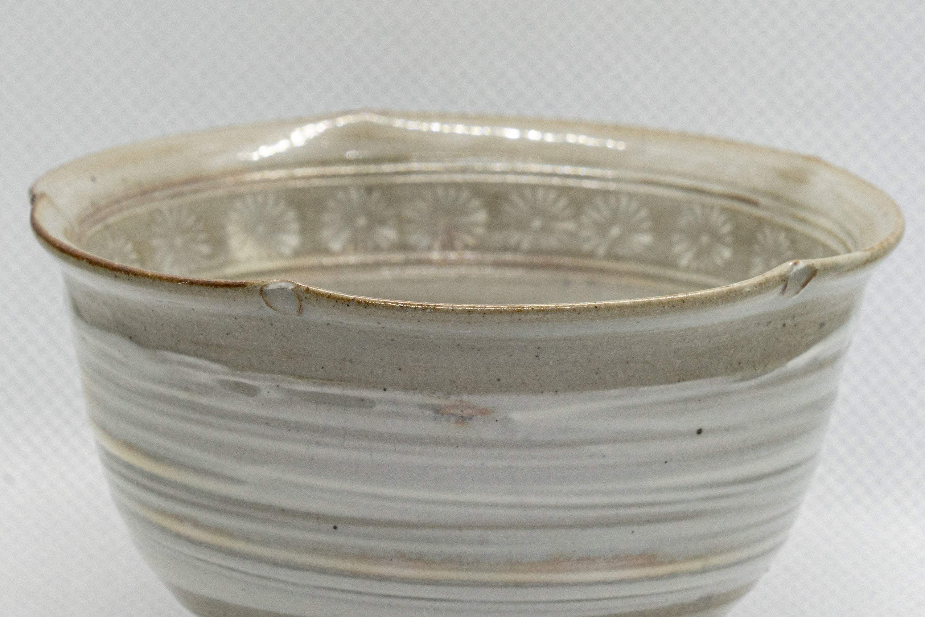 Japanese Teacup - Hakeme Momo-gata Yunomi - 120ml