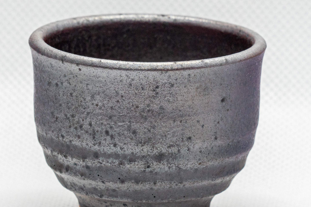 Japanese Teacup - 桜伝 Iron Glazed Guinomi - 35ml