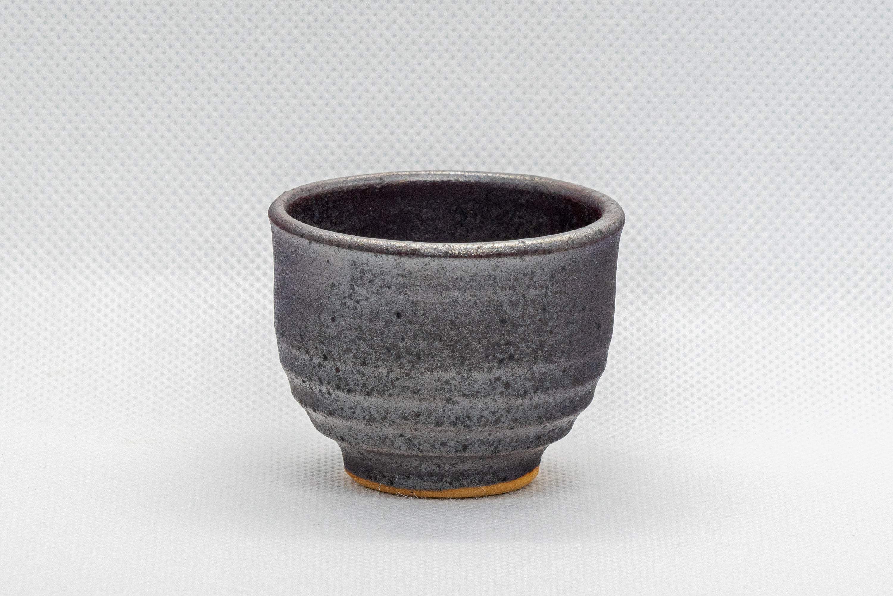 Japanese Teacup - 桜伝 Iron Glazed Guinomi - 35ml