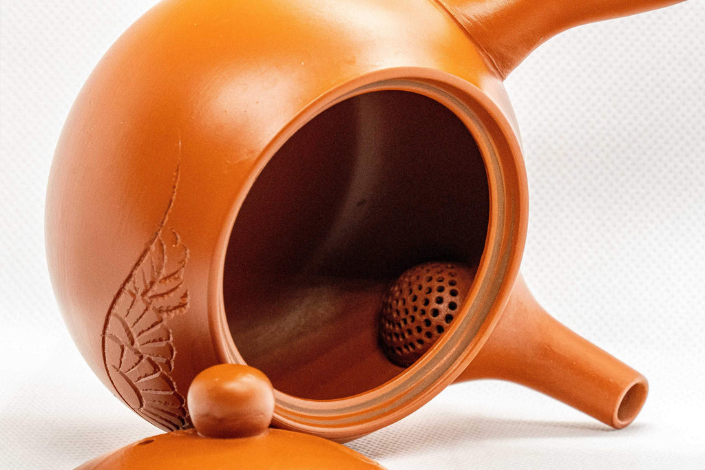 Japanese Kyusu - Maru-gata Tokoname-yaki Debeso Teapot - 260ml