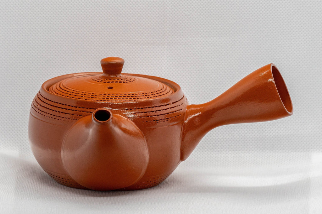 Japanese Kyusu - Bamboo Tokoname-yaki Obi-ami Teapot - 310ml