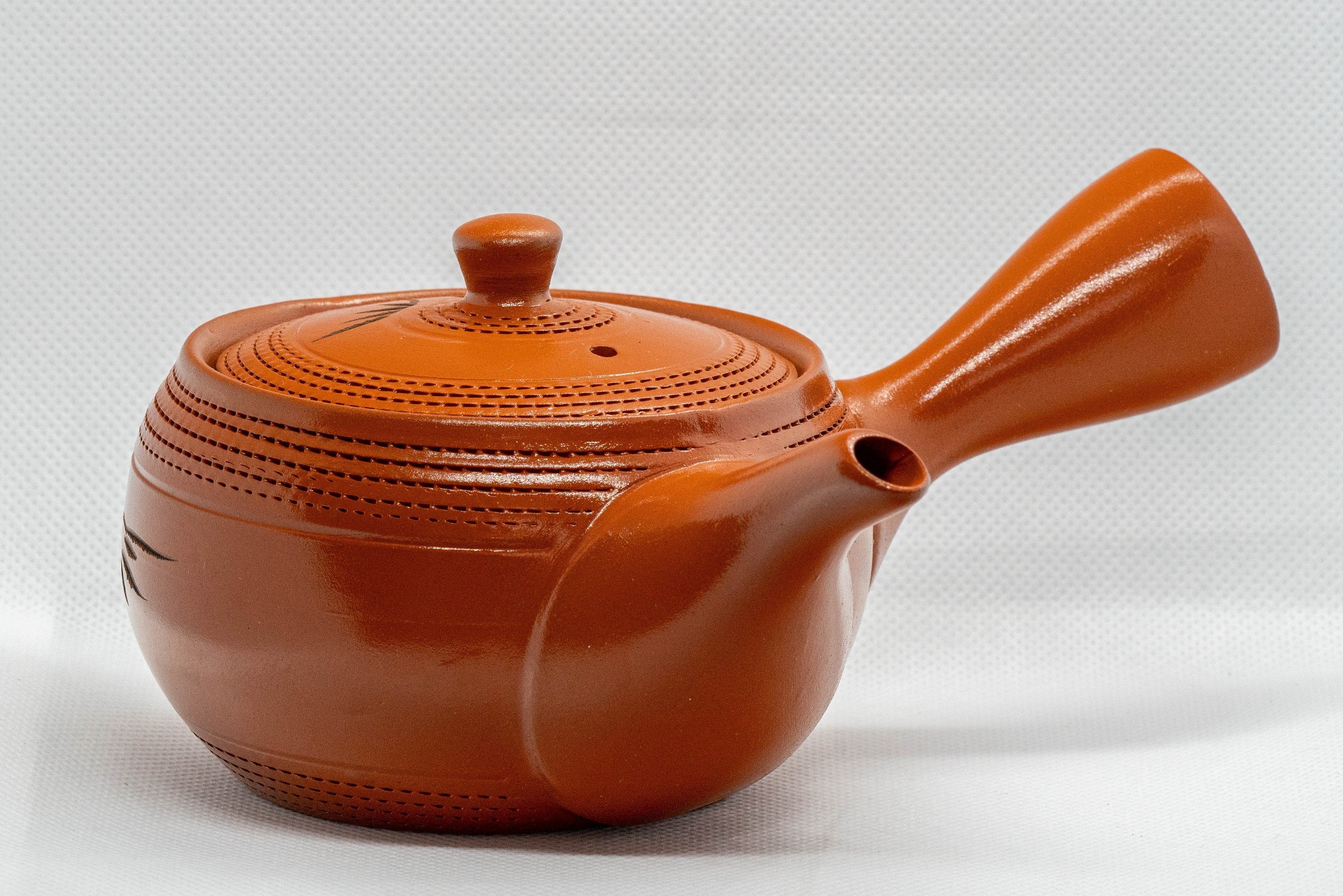 Japanese Kyusu - Bamboo Tokoname-yaki Obi-ami Teapot - 310ml