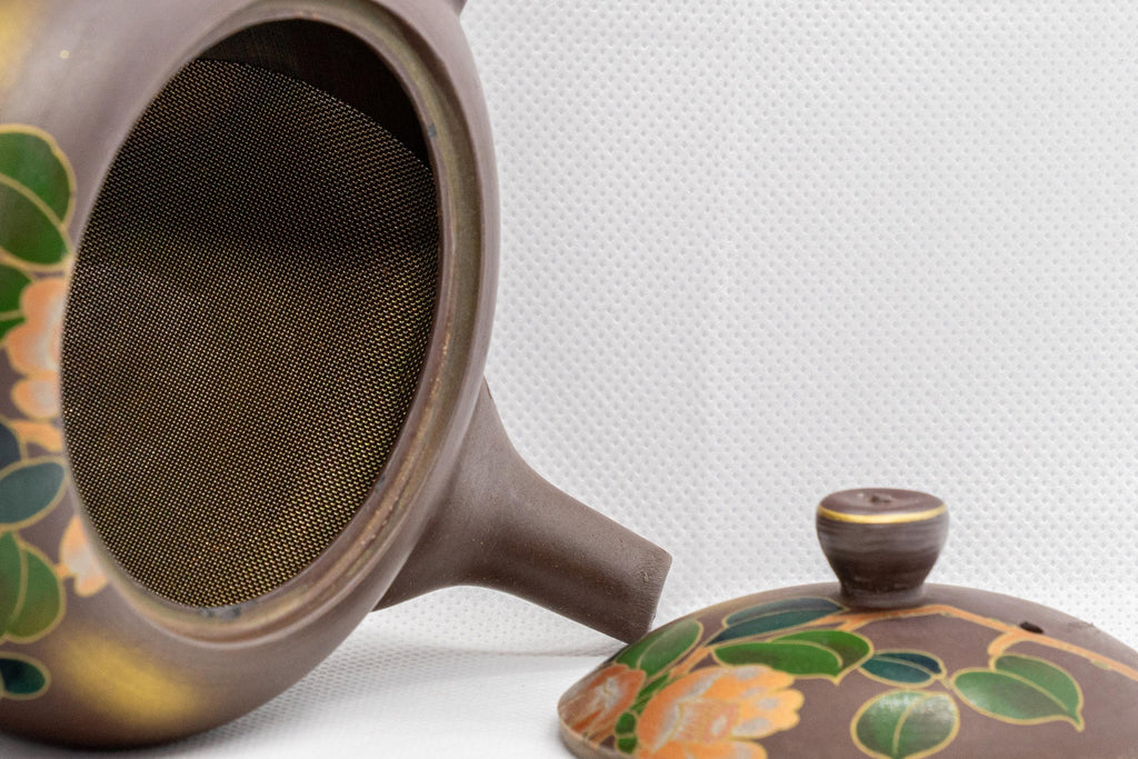 Japanese Kyusu - 山勇 Floral Banko-yaki Teapot - 330ml