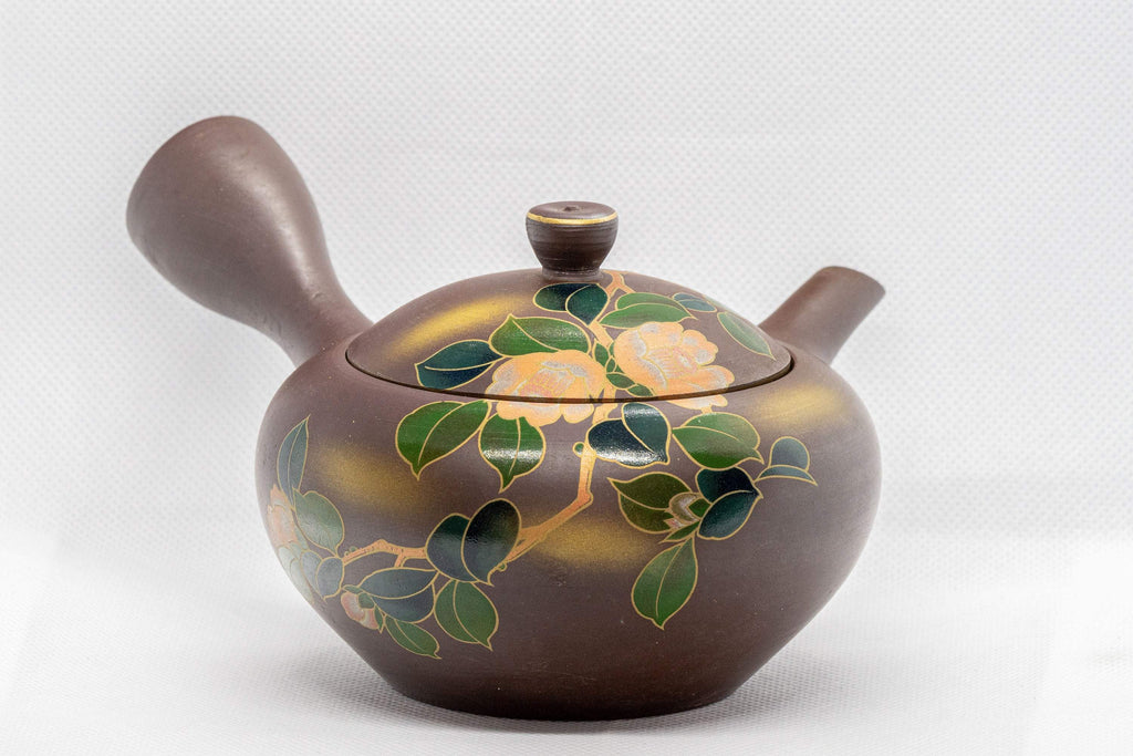 Japanese Kyusu - 山勇 Floral Banko-yaki Teapot - 330ml