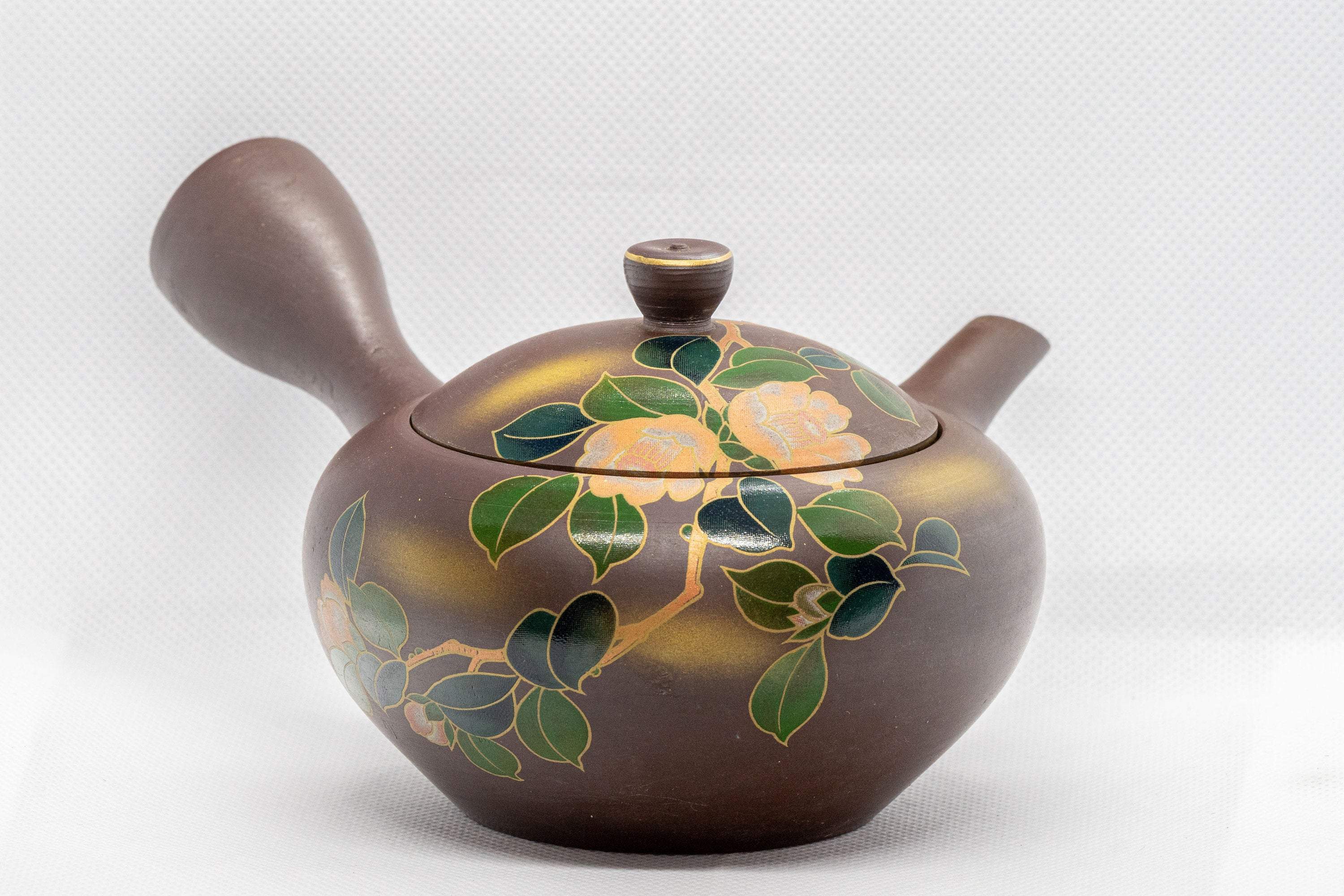 Japanese Kyusu - 山勇 Floral Banko-yaki Teapot - 330ml