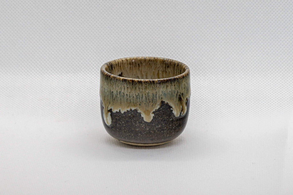 Japanese Teacup - Drip Glazed Guinomi Ochoko - 50ml