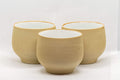 Japanese Teacups - Set of 3 Stoneware Yunomi - 140ml