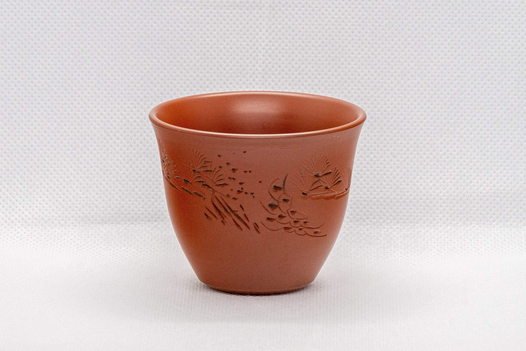 Japanese Teacup - Floral Tokoname-yaki Yunomi - 75ml