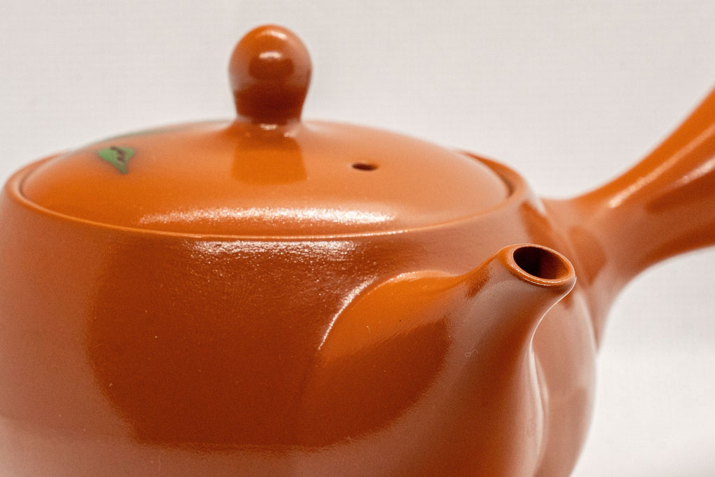 Japanese Kyusu - Floral Tokoname-yaki Side-handled Teapot - 175ml