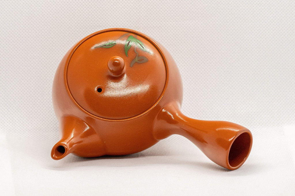 Japanese Kyusu - Floral Tokoname-yaki Side-handled Teapot - 175ml