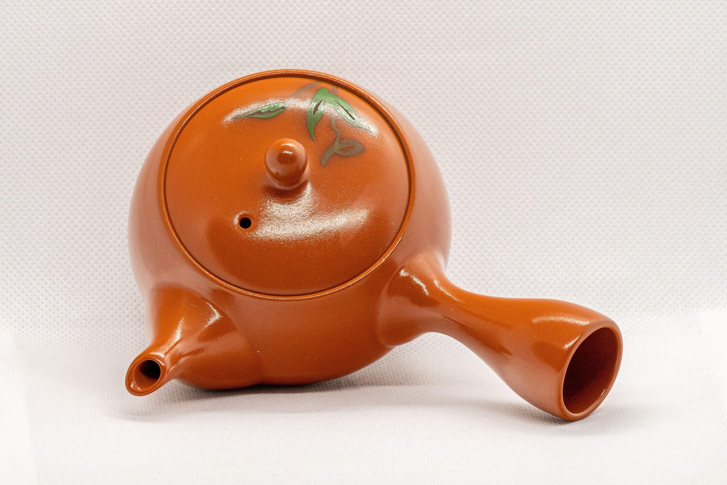 Japanese Kyusu - Floral Tokoname-yaki Side-handled Teapot - 175ml