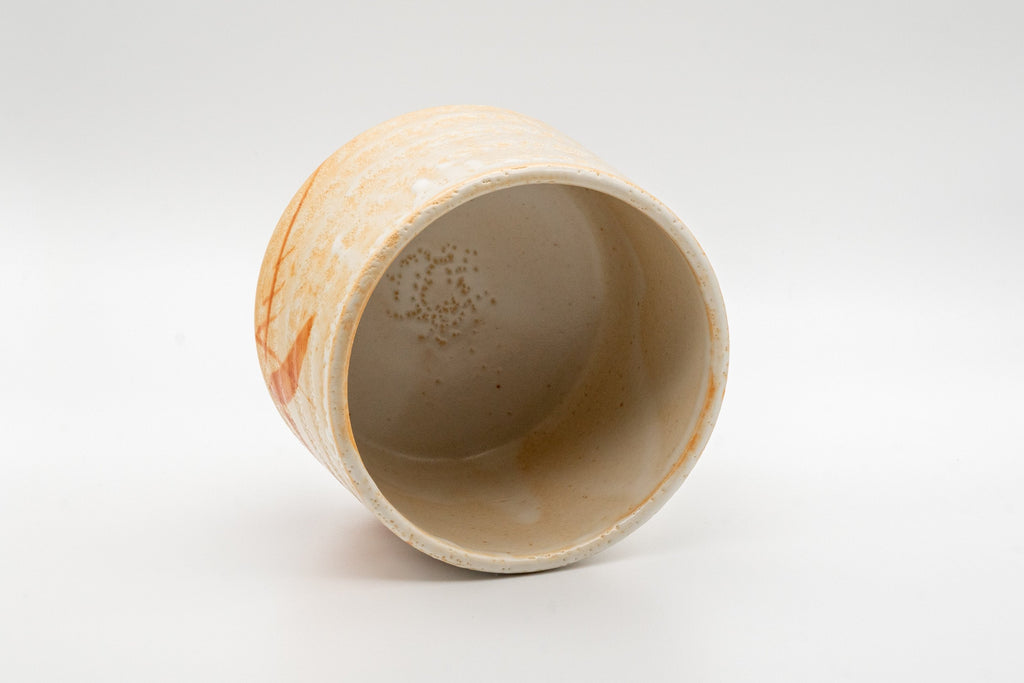 Japanese Matcha Bowl - Shino Glazed Hantsutsu-gata Chawan - 400ml
