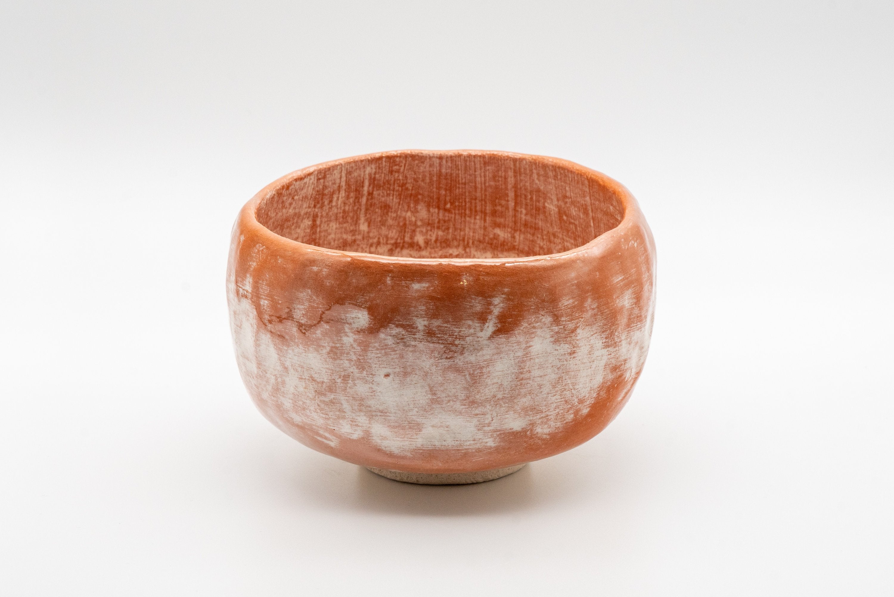 Japanese Matcha Bowl Set - Wabi-sabi Hantsutsu-gata Chawan with Bamboo Chasen Whisk and Chashaku Scoop - 450ml