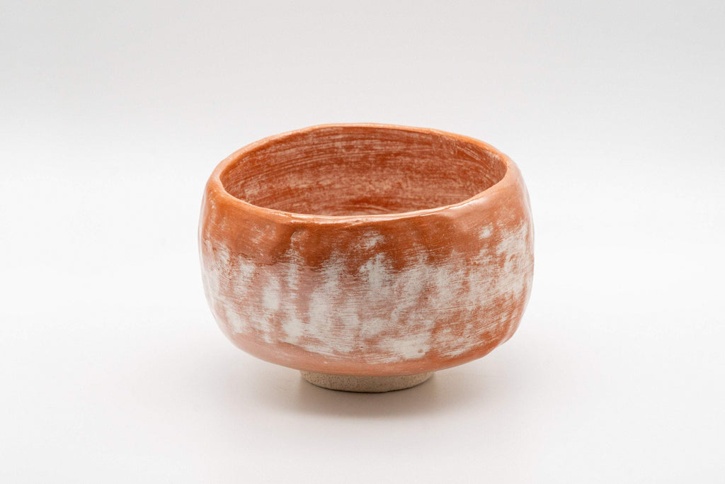 Japanese Matcha Bowl Set - Wabi-sabi Hantsutsu-gata Chawan with Bamboo Chasen Whisk and Chashaku Scoop - 450ml