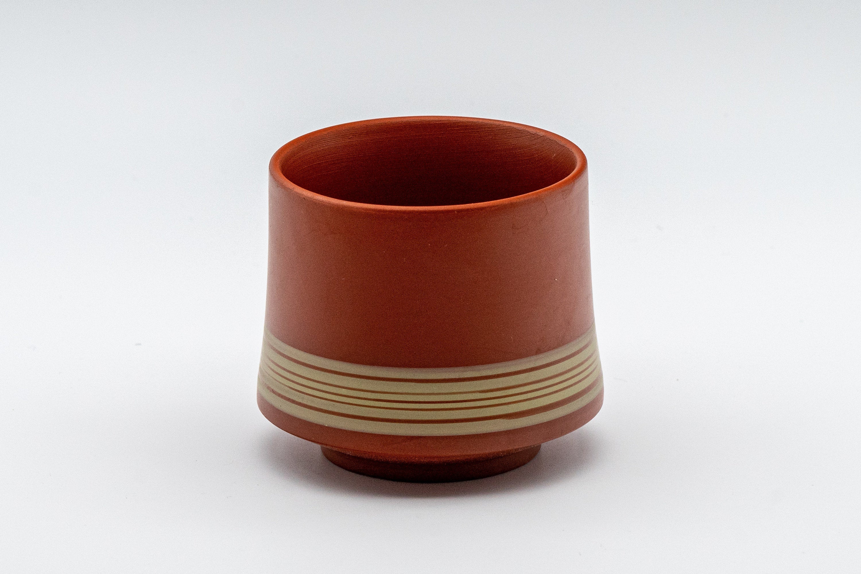 Japanese Teacup - Striped Tokoname-yaki yunomi - 115ml