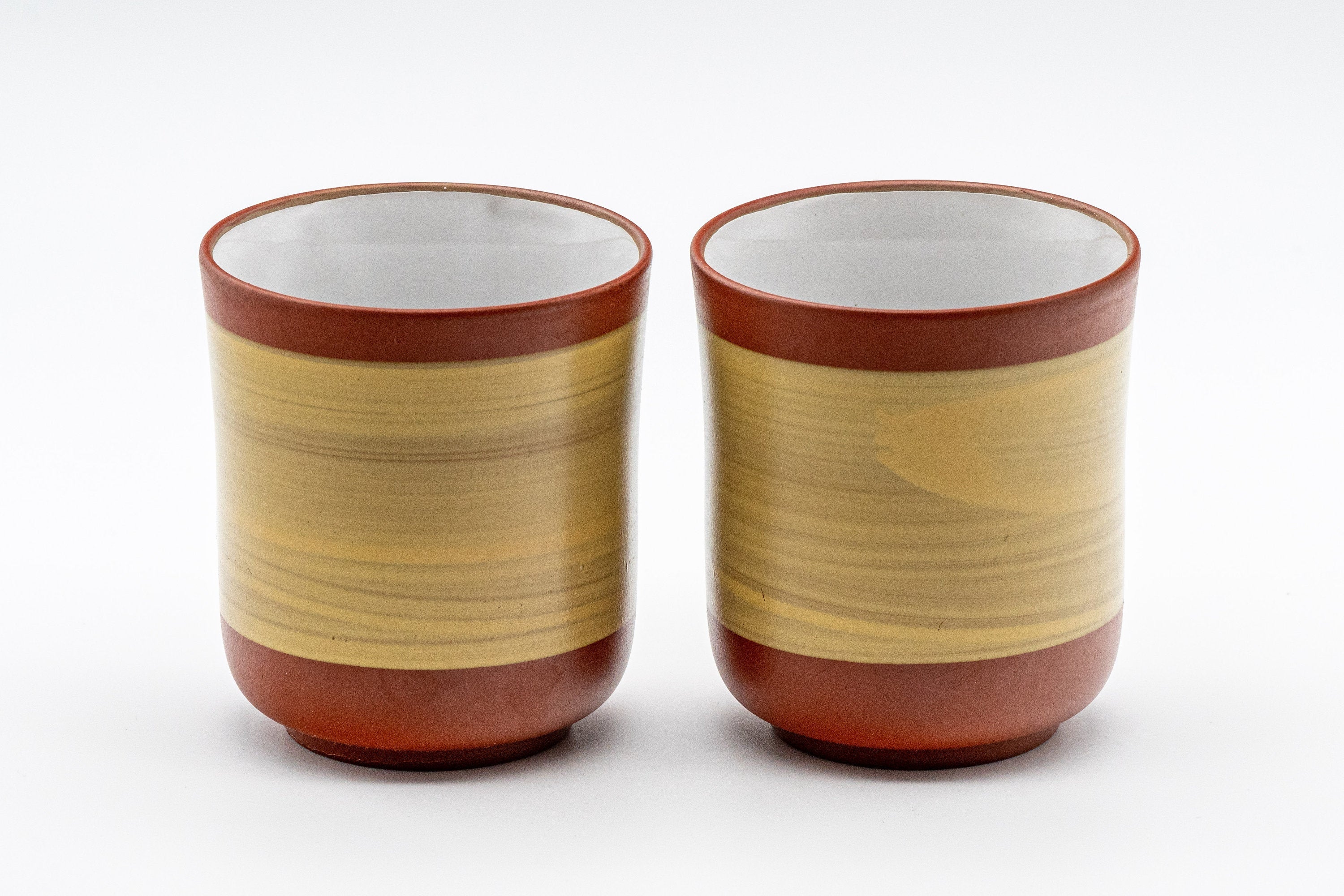Japanese Teacup Pair - Two Tokoname-yaki yunomi - 125ml