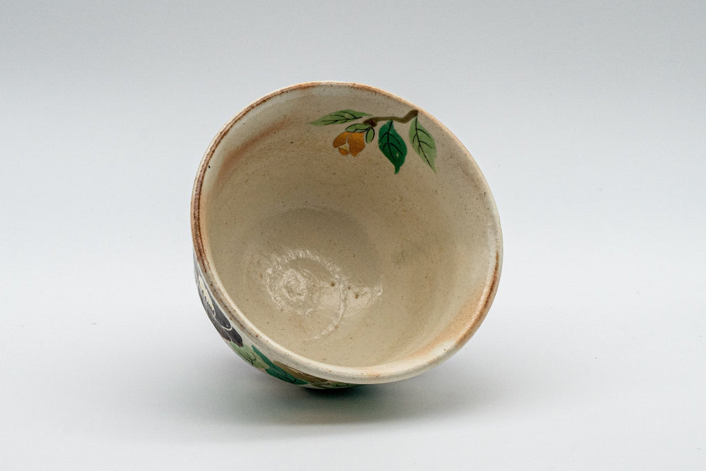 Japanese Teacup - Floral Stoneware Yunomi - 160ml