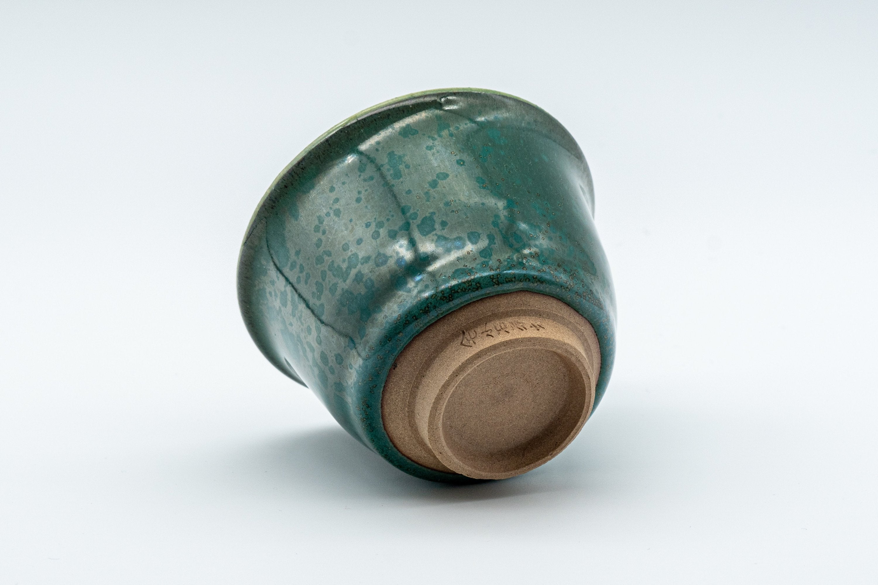 Japanese Teacup - Green Yuteki Glazed Koishiwara-yaki Yunomi - 90ml