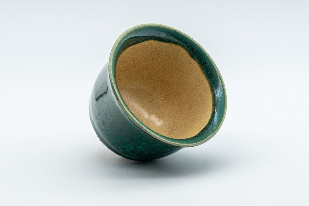Japanese Teacup - Green Yuteki Glazed Koishiwara-yaki Yunomi - 90ml