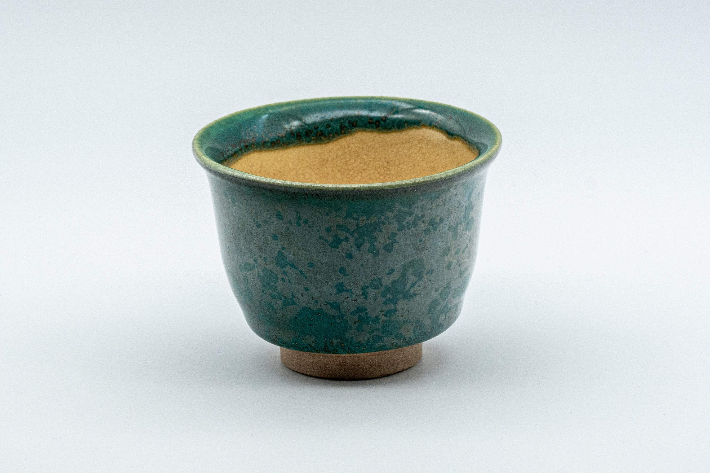Japanese Teacup - Green Yuteki Glazed Koishiwara-yaki Yunomi - 90ml