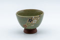 Japanese Teacup - Floral Celadon Sugi-nari Senchawan - 75ml