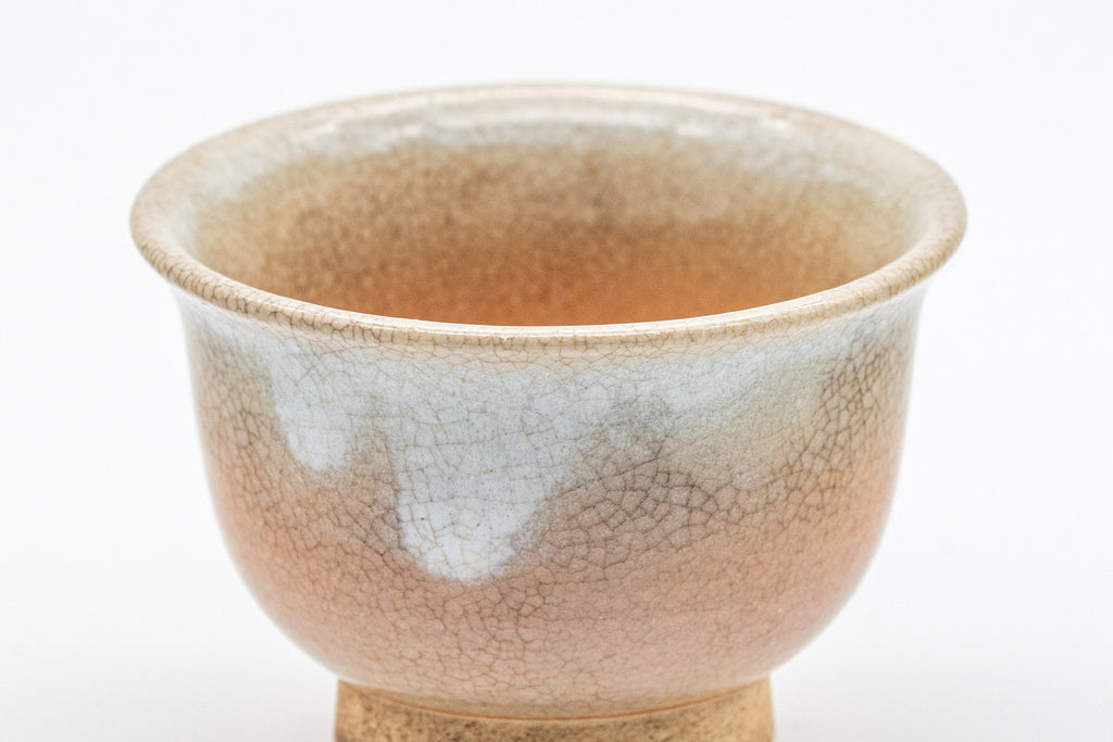 Japanese Teacups - 萩焼 Pair of Hagi-yaki Senchawan - 55ml