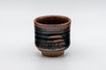 Japanese Teacup - Tsutsu-gata Yunomi with Iron Tenmoku Glaze - 65ml