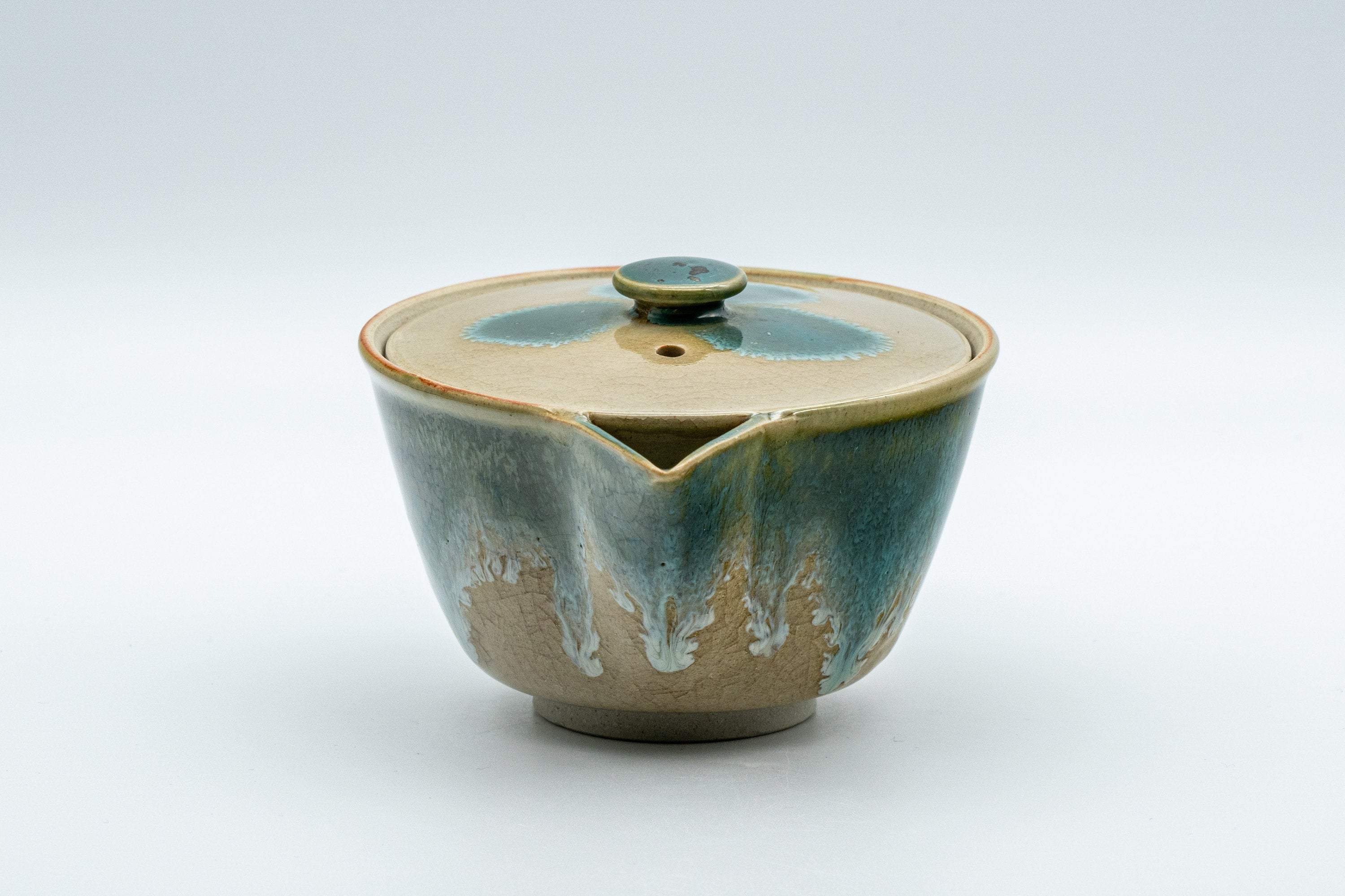 Japanese Houhin - Agano-yaki Blue-green Drip Glaze- 150ml