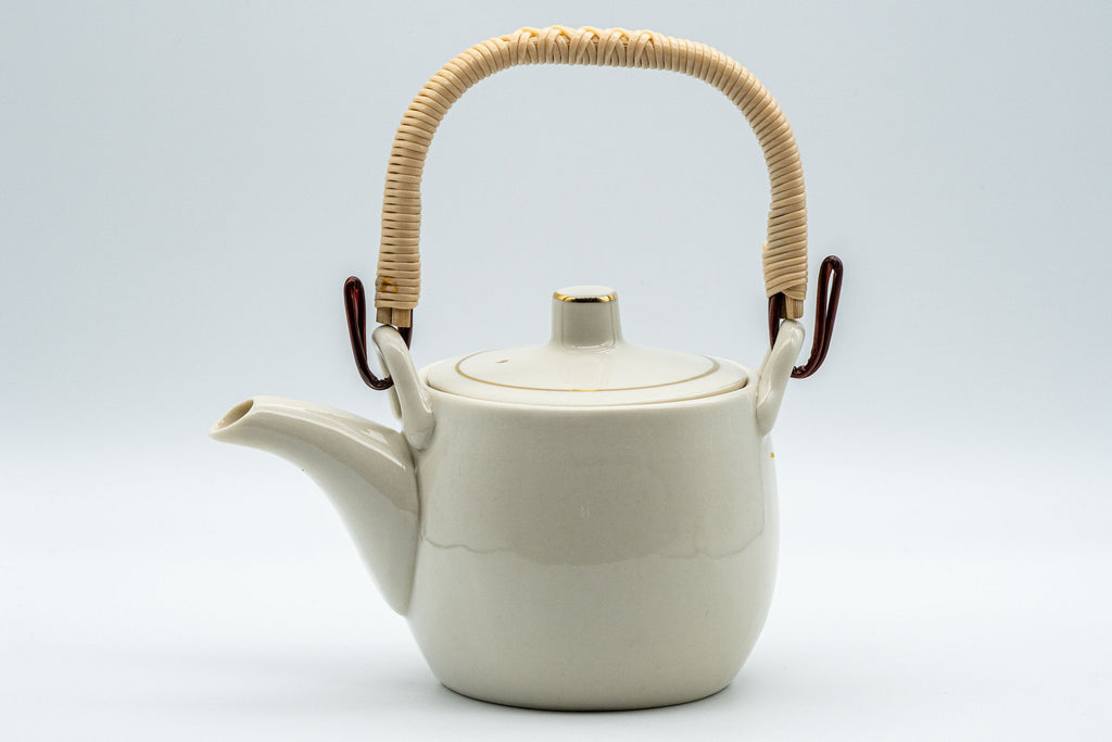 Japanese Tea Set - 木仙 Plum Blossom Arita-yaki Dobin Teapot with Two Yunomi