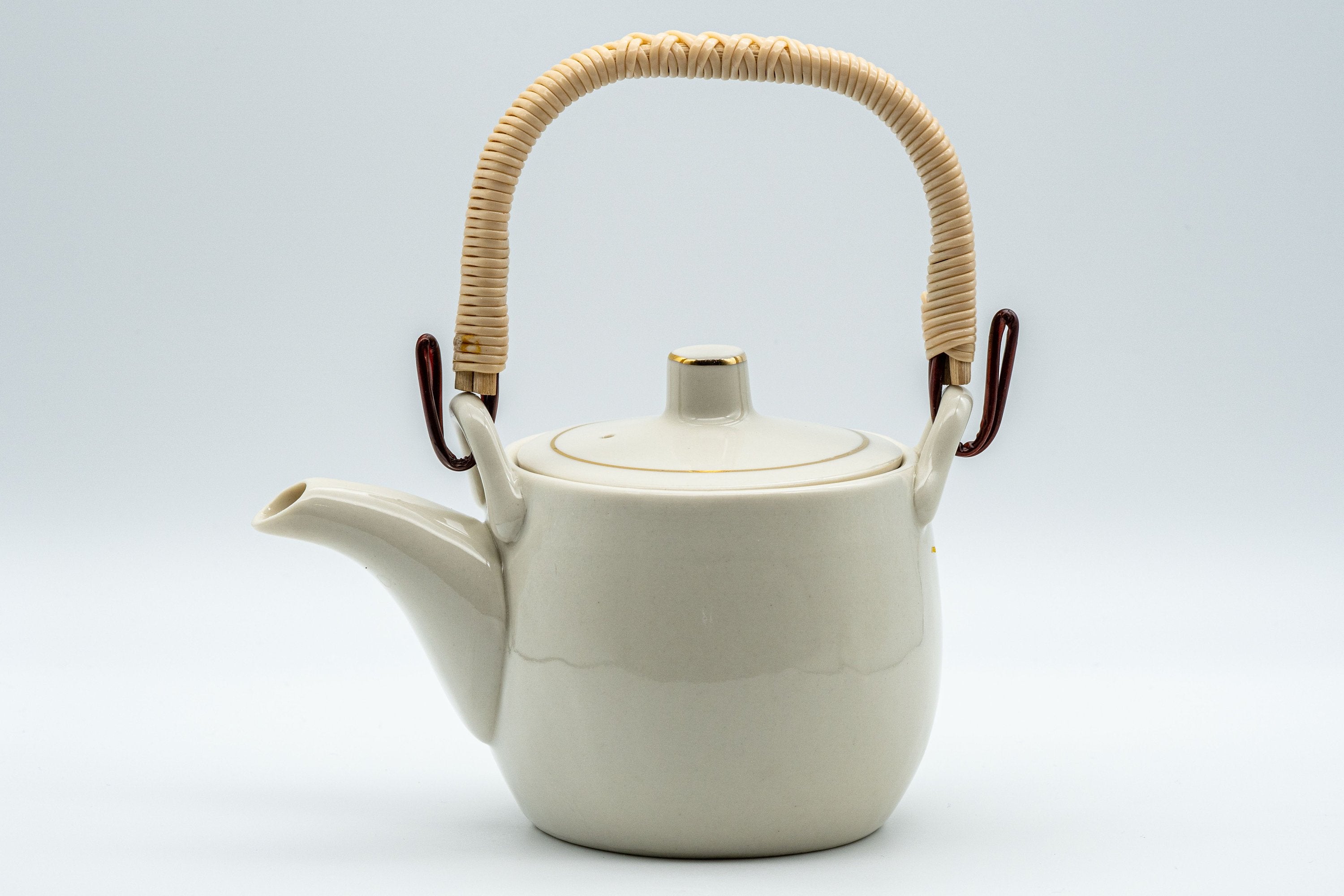 Japanese Tea Set - 木仙 Plum Blossom Arita-yaki Dobin Teapot with Two Yunomi