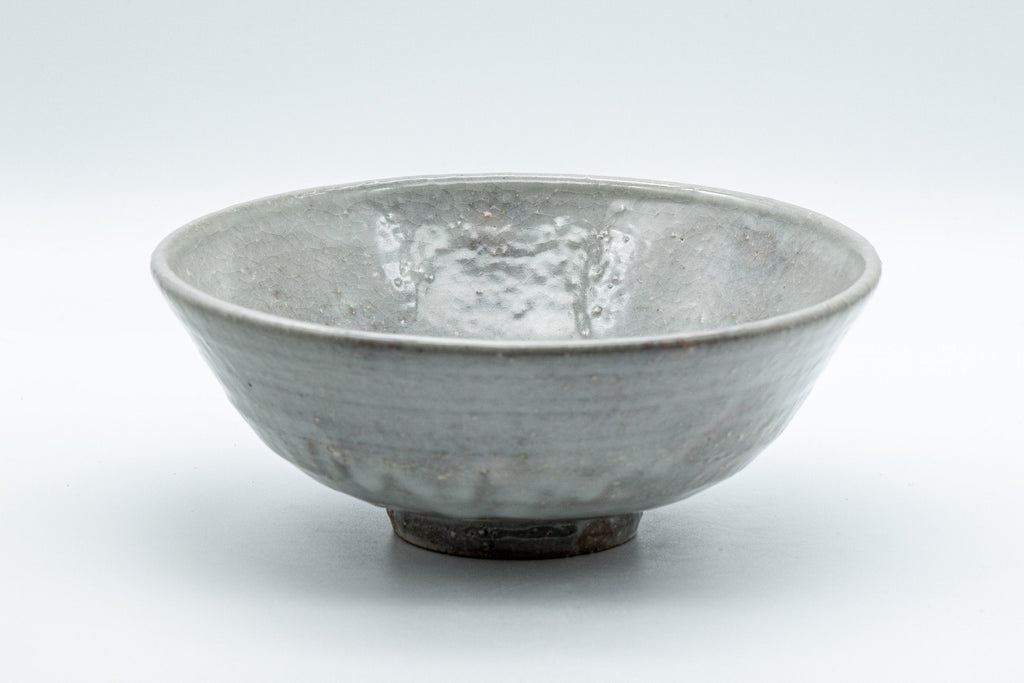 Japanese Matcha Bowl - Milky Gray Glazed Summer Chawan - 300ml