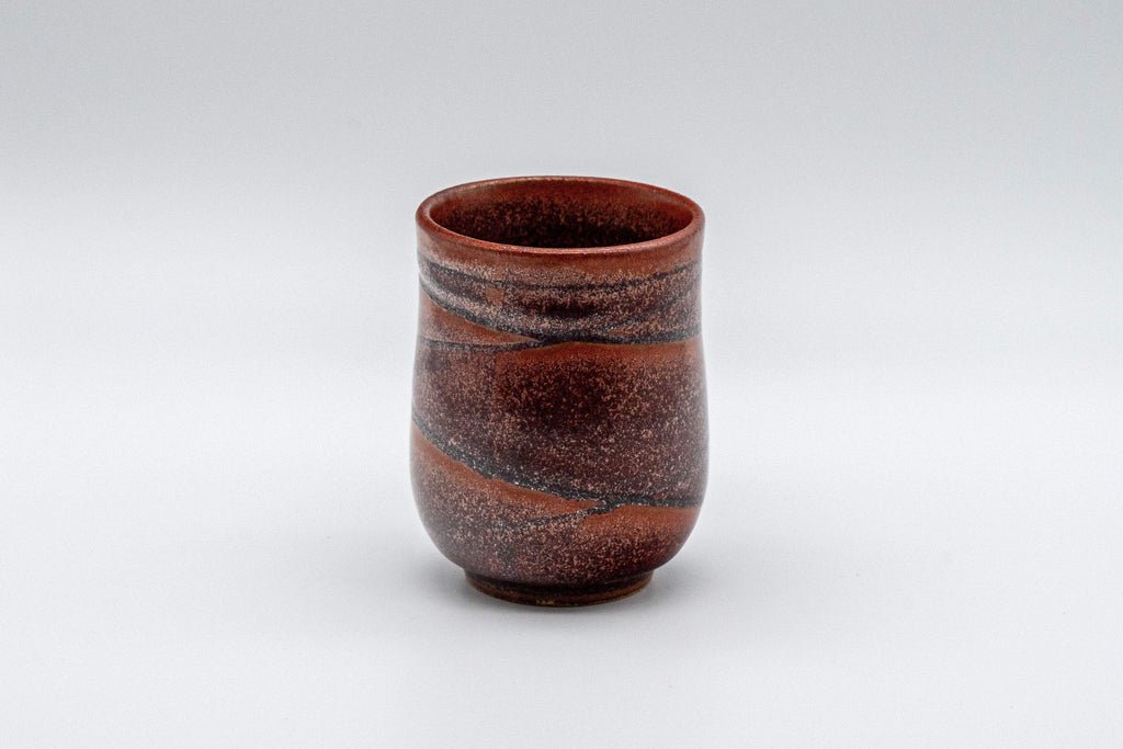 Japanese Teacup - Curvy Red Yunomi - 110ml