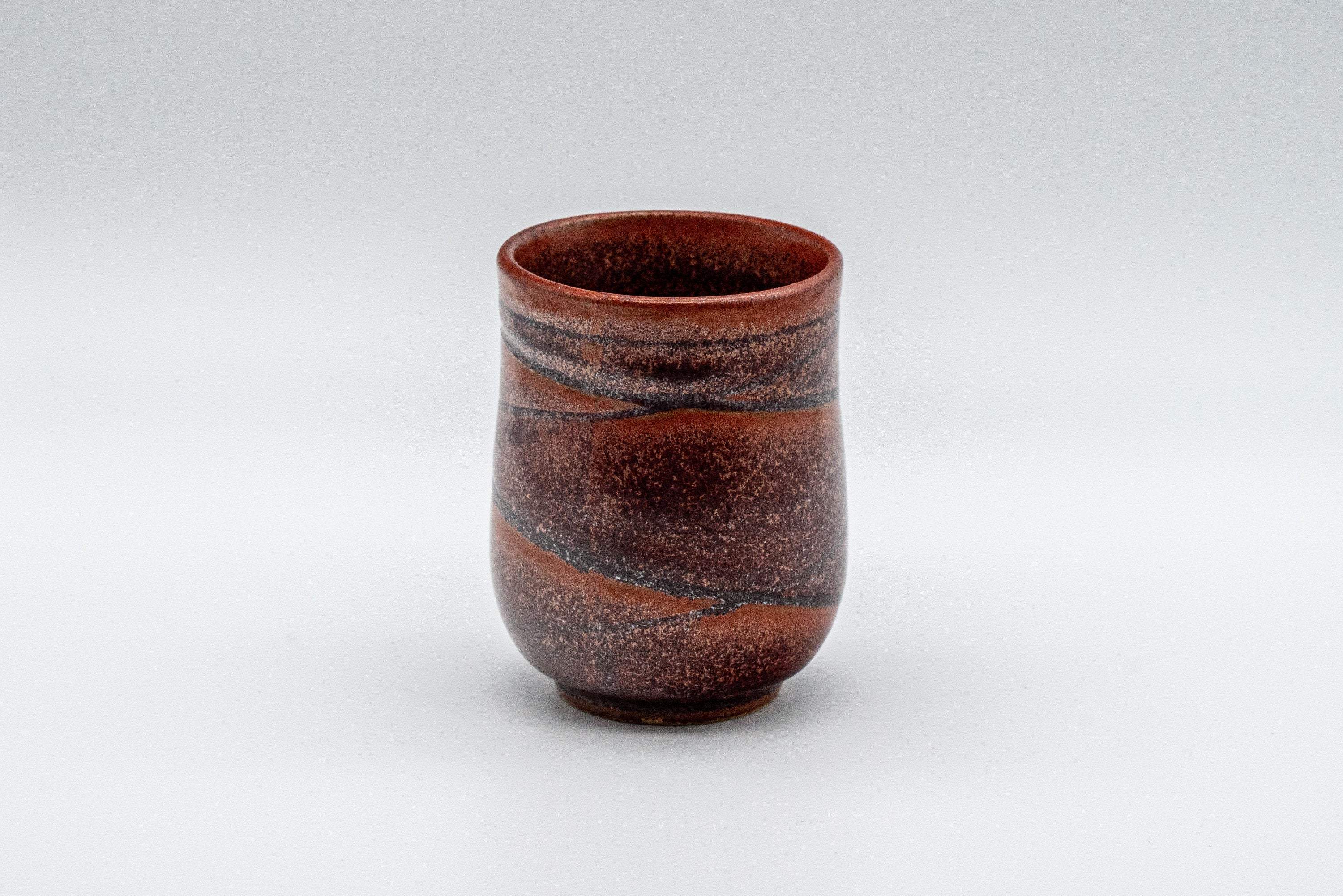Japanese Teacup - Curvy Red Yunomi - 110ml