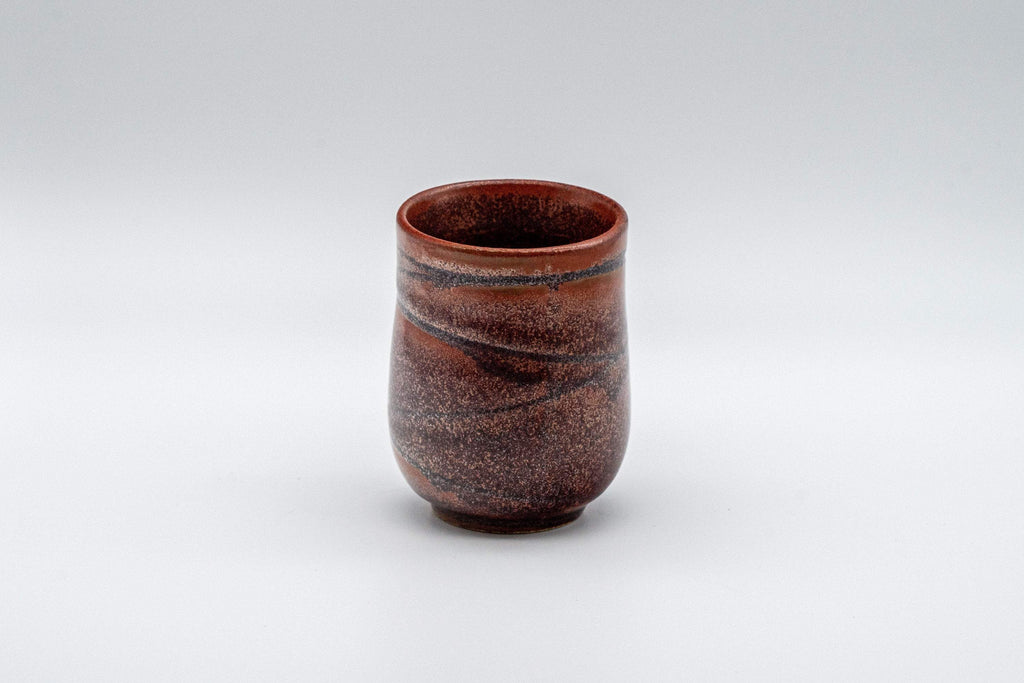 Japanese Teacup - Curvy Red Yunomi - 110ml