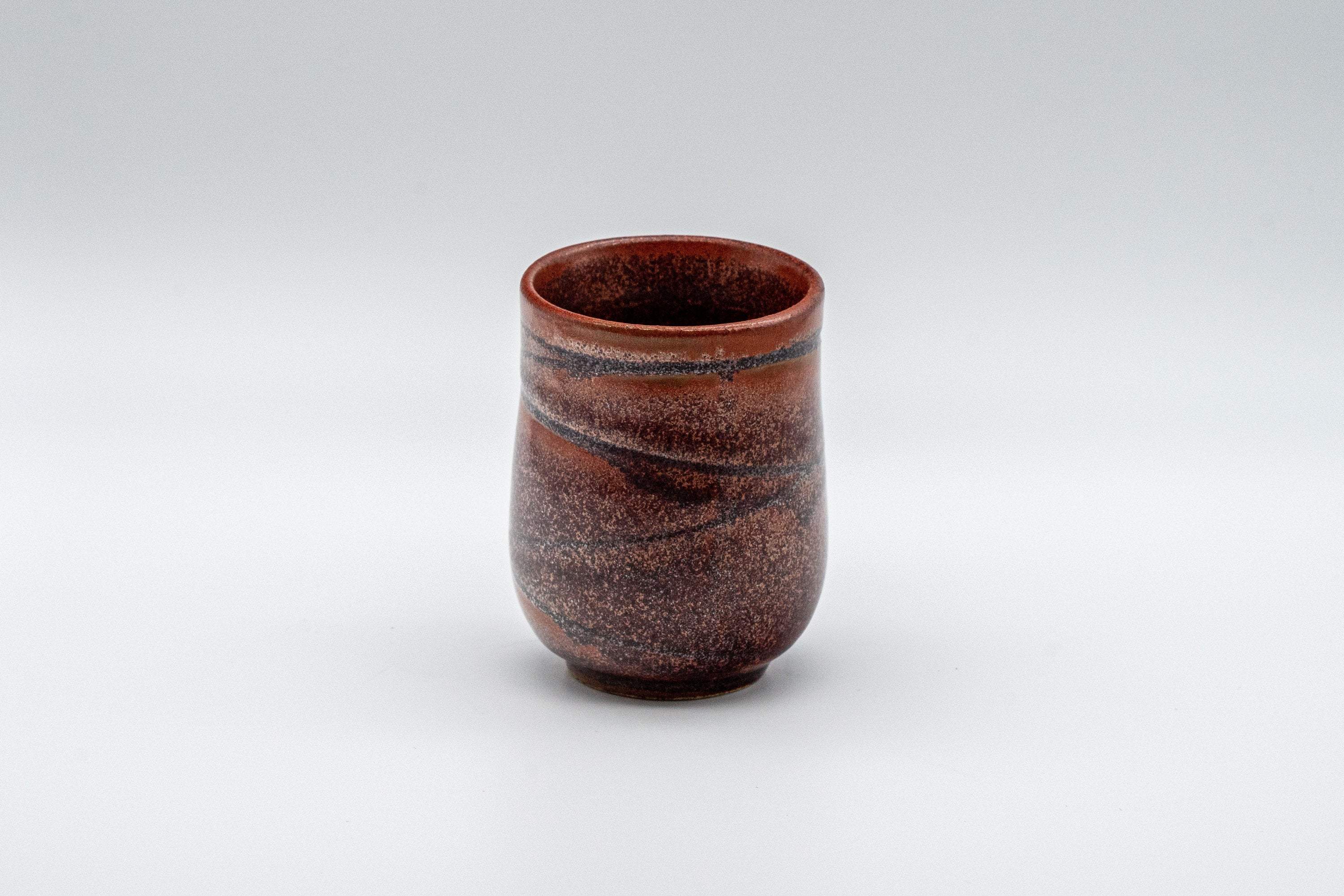 Japanese Teacup - Curvy Red Yunomi - 110ml