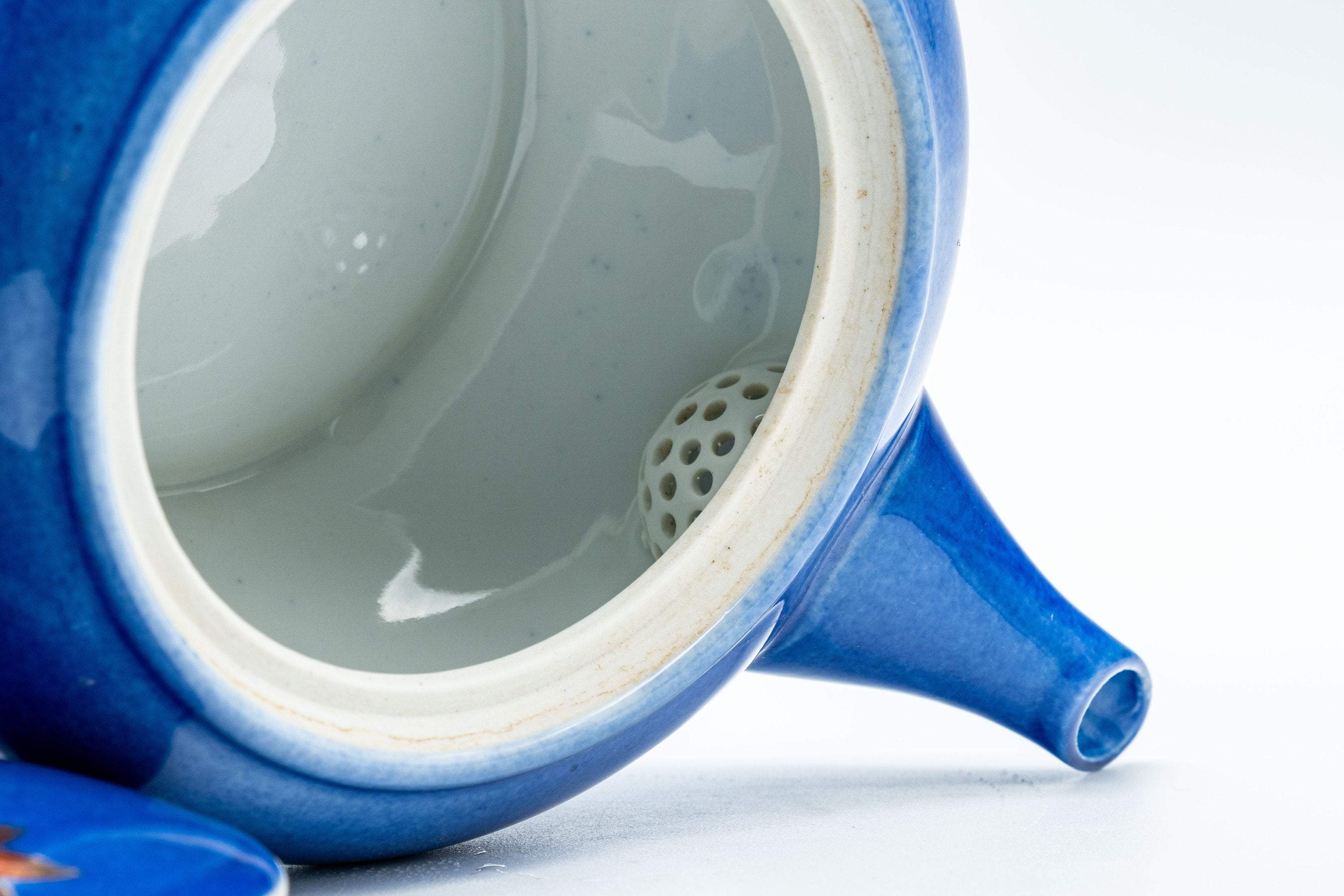 Japanese Kyusu - Momiji Hiramaru-gata Porcelain Debeso Teapot - 300ml